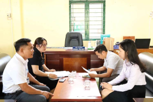 ĐOÀN KIỂM TRA LIÊN NGÀNH XÃ LONG HÀ KIỂM TRA VỆ SINH AN TOÀN THỰC PHẨM BẾP ĂN BÁN TRÚ TRƯỜNG HỌC