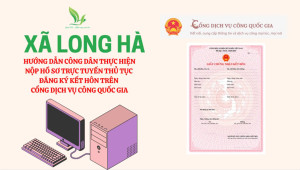 xã Long Hà hướng dẫn thực hiện đăng ký kết hôn trên cổng DVC Quốc Gia
