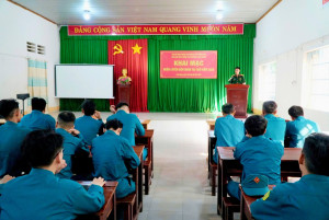 Ban Chỉ huy Quân sự phường Long Hưng khai mạc huấn luyện lực lượng dân quân tại chỗ năm 2026.