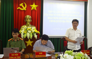 Đoàn công tác số 05 UBND tỉnh Đồng Nai làm việc tại phường Long Khánh