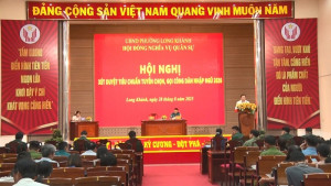 Hội nghị xét duyệt tiêu chuẩn tuyển chọn và gọi công dân nhập ngũ năm 2026
