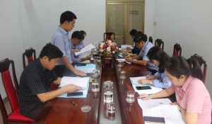 Đoàn giám sát Ban văn hóa – xã hội HĐND phường Long Khánh  làm việc với UBND phường về công tác bố trí người hoạt động  không chuyên trách sau sắp xếp đơn vị hành chính