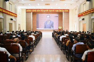 Trực tuyến Hội nghị toàn quốc quán triệt chỉ thị của Bộ Chính trị, triển khai công tác bầu cử đại biểu Quốc hội khóa XVI và đại biểu HĐND các cấp nhiệm kỳ 2026-2031