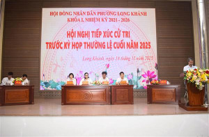 Hội nghị Tiếp xúc cử tri trước kỳ họp thường lệ cuối năm 2025, khóa I, nhiệm kỳ 2021-2026
