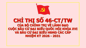 Chỉ thị số 46-CT/TW của Bộ Chính trị về lãnh đạo cuộc bầu cử...