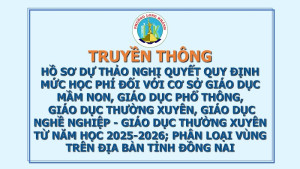 Truyền thông hồ sơ dự thảo Nghị quyết quy định mức học phí...