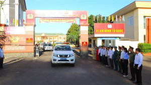 Công an phường Long Khánh tổ chức Lễ ra quân cao điểm tấn công, trấn áp tội phạm