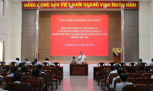 Họp rà soát công tác chuẩn bị và hướng dẫn nghiệp vụ bầu cử