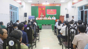 Ứng cử viên đại biểu HĐND phường Long Khánh, đơn vị bầu cử số 07 tiếp xúc cử tri