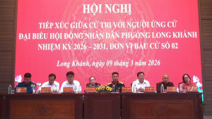 Ứng cử viên đại biểu HĐND phường Long Khánh, đơn vị bầu cử số 02 tiếp xúc cử tri