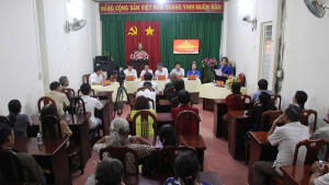 Hội nghị tiếp xúc cử tri với những người ứng cử đại biểu HĐND phường Long Khánh thuộc đơn vị bầu cử số 06