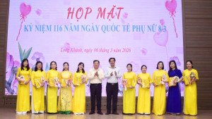 UBND phường Long Khánh tổ chức Họp mặt kỷ niệm Ngày Quốc tế Phụ nữ 8/3