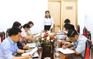 Ban Kinh tế - Ngân sách HĐND phường Long Khánh tổ chức cuộc họp thẩm tra các dự thảo báo cáo, tờ trình