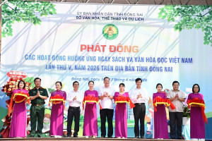 Phường Long Khánh tham gia Lễ phát động các hoạt động hưởng ứng Ngày Sách và Văn hóa đọc Việt Nam lần thứ V năm 2026
