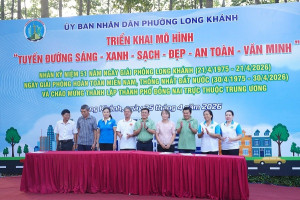 Long Khánh ra quân triển khai mô hình “Tuyến đường sáng - xanh - sạch - đẹp - an toàn - văn minh”