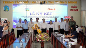 Lễ ký kết thỏa thuận hợp tác triển khai thí điểm giải pháp số hóa dữ liệu quy hoạch - xây dựng, phục vụ công tác chuyển đổi số trên địa bàn phường