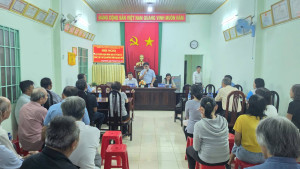 Lấy ý kiến cộng đồng dân cư về dự án Nâng cấp mặt đường, cải tạo vỉa hè, hệ thống thoát nước đường Thích Quảng Đức, khu phố Xuân Lộc, phường Long Khánh