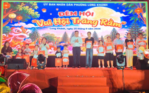 Phường Long Khánh tổ chức Đêm hội "Vui hội Trăng rằm" năm 2026