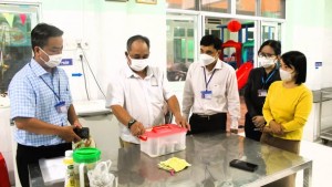 Đoàn kiểm tra liên ngành kiểm tra vệ sinh an toàn thực phẩm tại Trường Mầm non Sơn Ca