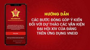 Video hướng dẫn góp ý văn kiện Đại hội Đảng trên VNEID