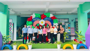 Thực hiện công tác kiểm tra, xét công nhận đạt chuẩn quốc gia trường Mầm non Hoa Mai