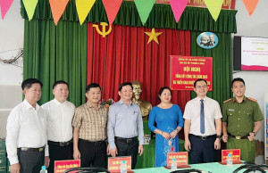 Lãnh đạo xã Long Thành tham dự Hội nghị tổng kết công tác năm 2025 và triển khai nhiệm vụ năm 2026 tại ấp Phước Long