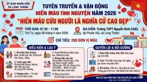 Thông báo vận động Hiến máu tình nguyện