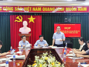 Ủy ban nhân dân xã Long Thành tổ chức họp rà soát các nội...