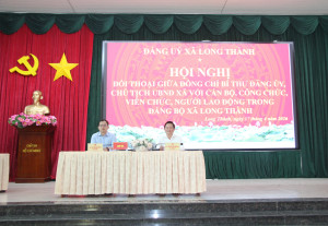 Hội nghị Đối thoại giữa Bí thư Đảng ủy, Chủ tịch Ủy ban nhân...