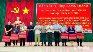Phường Long Thành duy trì làm việc xuyên ngày nghỉ trong đợt thi đua cao điểm 500 ngày đêm