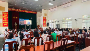 Đảng ủy phường Long Thành tổ chức điểm cầu trực tuyến tham dự Hội nghị toàn quốc nghiên cứu, học tập, quán triệt và triển khai thực hiện Nghị quyết Hội nghị lần thứ ba Ban Chấp hành Trung ương Đảng khóa XIV.