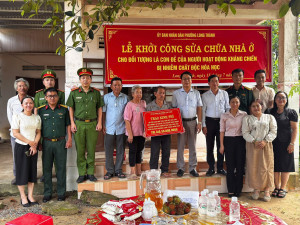 KHỞI CÔNG SỬA CHỮA NHÀ Ở CHO GIA ĐÌNH NGƯỜI CÓ CÔNG VỚI CÁCH MẠNG