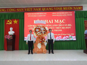 Khai mạc lớp bồi dưỡng tiếng Anh cho cán bộ, công chức, viên...