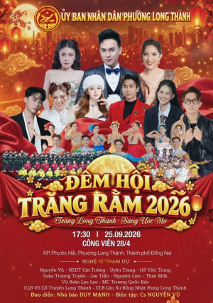 Tết Trung thu Đêm Hội trăng rằm 2026 tại Công viên 28/4 Vườn...