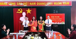 Hội nghị công bố, trao quyết định công tác cán bộ đối với...
