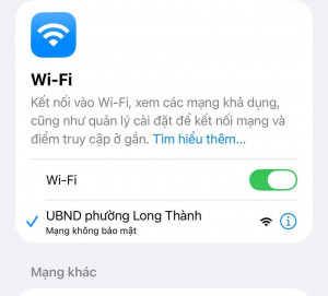 Phường Long Thành sẽ phủ WiFi miễn phí ở toàn bộ khu vực công cộng