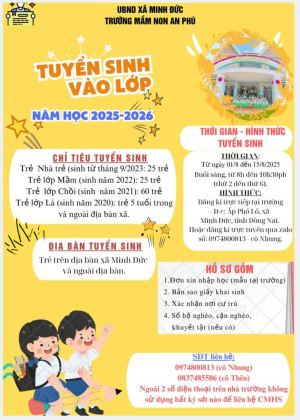 THÔNG BÁO TUYỂN SINH NĂM HỌC 2025-2026​