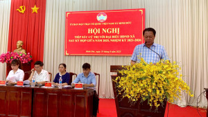 TỔ ĐẠI BIỂU SỐ 5 VÀ SỐ 6 HỘI ĐỒNG NHÂN DÂN XÃ MINH ĐỨC TIẾP XÚC CỬ TRI