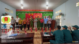 CÔNG AN XÃ MINH ĐỨC TỔ CHỨC TUYÊN TRUYỀN PHÁP LUẬT
