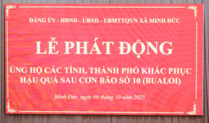⭐️ MẶT TRẬN TỔ QUỐC XÃ MINH ĐỨC PHÁT ĐỘNG QUYÊN GÓP ỦNG HỘ ĐỒNG BÀO MIỀN TRUNG BỊ ẢNH HƯỞNG BỞI BÃO BUALOI