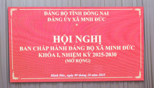 HỘI NGHỊ BAN CHẤP HÀNH ĐẢNG BỘ XÃ MINH ĐỨC KHÓA I, NHIỆM KỲ 2025 – 2030