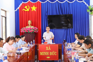 ✦ ĐẢNG ỦY XÃ MINH ĐỨC NGHE BÁO CÁO CÔNG TÁC MẶT TRẬN, PHÂN CÔNG NHIỆM VỤ VÀ HOẠT ĐỘNG CÁC HỘI QUẦN CHÚNG