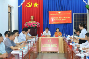 XÃ MINH ĐỨC TỔ CHỨC HỘI NGHỊ HIỆP THƯƠNG LẦN THỨ I THỎA THUẬN VỀ CƠ CẤU, THÀNH PHẦN, SỐ LƯỢNG NGƯỜI ỨNG CỬ ĐẠI BIỂU HĐND XÃ NHIỆM KỲ 2026–2031