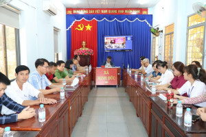 XÃ MINH ĐỨC THAM DỰ HỘI NGHỊ TRỰC TUYẾN TỔNG KẾT CÔNG TÁC...