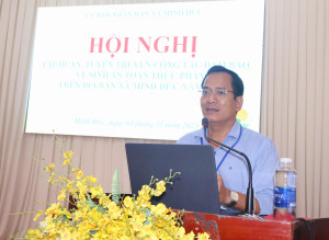 XÃ MINH ĐỨC TỔ CHỨC HỘI NGHỊ TẬP HUẤN, TUYÊN TRUYỀN CÔNG TÁC ĐẢM BẢO AN TOÀN VỆ SINH THỰC PHẨM NĂM 2025