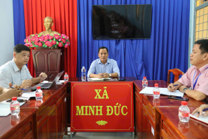 LÃNH ĐẠO XÃ MINH ĐỨC HỌP NGHE BÁO CÁO CÔNG TÁC CHUẨN BỊ NĂM...
