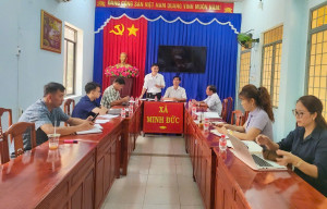BAN VĂN HÓA – XÃ HỘI HĐND XÃ MINH ĐỨC GIÁM SÁT VIỆC TRIỂN KHAI NHIỆM VỤ KHOA HỌC, CÔNG NGHỆ, ĐỔI MỚI SÁNG TẠO VÀ CHUYỂN ĐỔI SỐ.