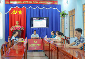 XÃ MINH ĐỨC THAM DỰ HỘI NGHỊ TĂNG CƯỜNG CÔNG TÁC PHÒNG, CHỐNG BỆNH TAY CHÂN MIỆNG VÀ RÀ SOÁT, CẬP NHẬT DỮ LIỆU TIÊM CHỦNG NĂM HỌC 2026 - 2027