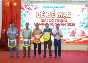 GIẢI CỜ TƯỚNG XÃ MINH ĐỨC DIỄN RA THÀNH CÔNG
