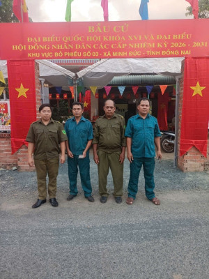 🚨🤝 CÔNG TÁC PHỐI HỢP BẢO ĐẢM AN NINH, AN TOÀN NGÀY BẦU CỬ TẠI XÃ MINH ĐỨC- ĐÃ SẴN SÀNG CHO NGÀY HỘI LỚN.